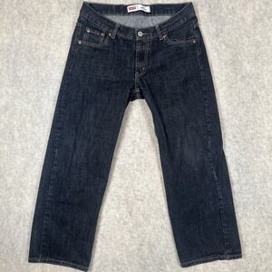 Levis Kids Size 10 Husky 550 Relaxed Boot Cut Jeans 10M Black